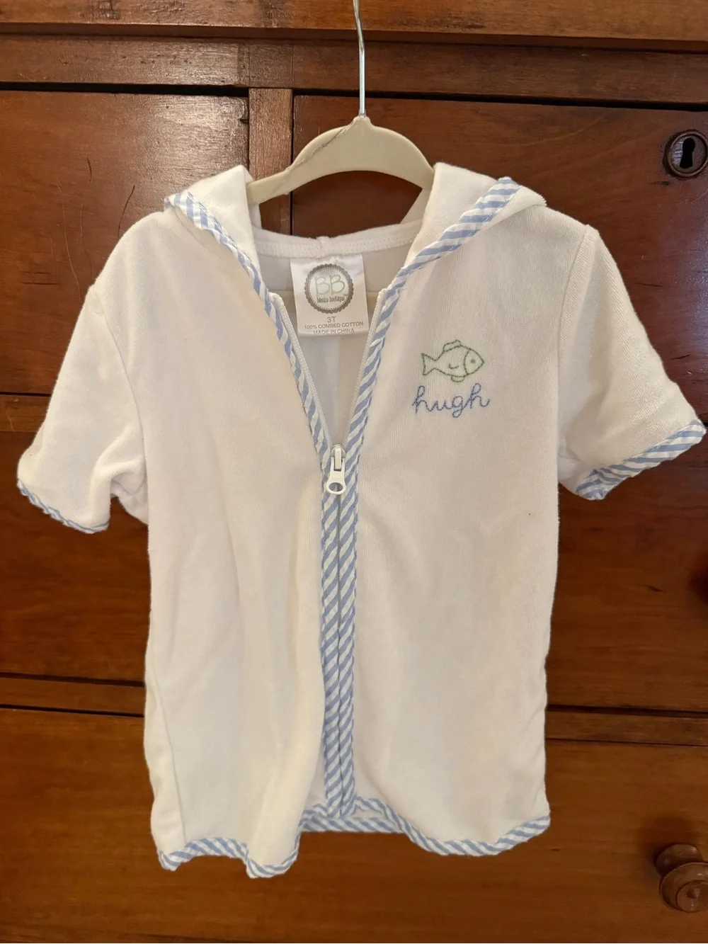 Terry Cloth Swim Cover Up “Hugh”
